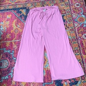 La Lavon Wide Leg Flowy Pink Pants!